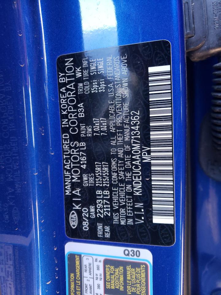 2021 Kia Seltos S VIN: KNDEUCAA0M7134362 Lot: 53505615