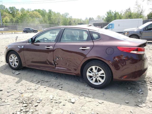 Sedans KIA OPTIMA 2016 Burgundy