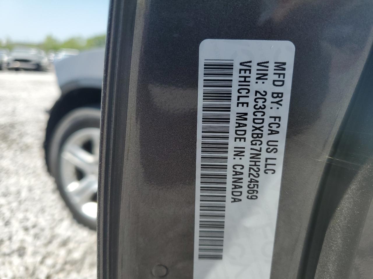 2022 Dodge Charger Sxt VIN: 2C3CDXBG7NH224569 Lot: 53039375