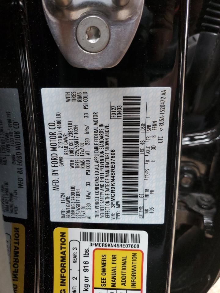 2025 Ford Bronco Sport Free Wheeling VIN: 3FMCR9KN4SRE07608 Lot: 53671695