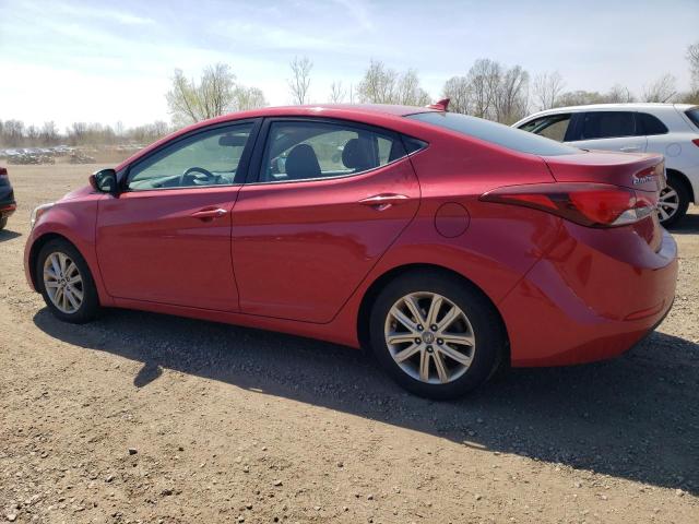 HYUNDAI ELANTRA 2014 Червоний