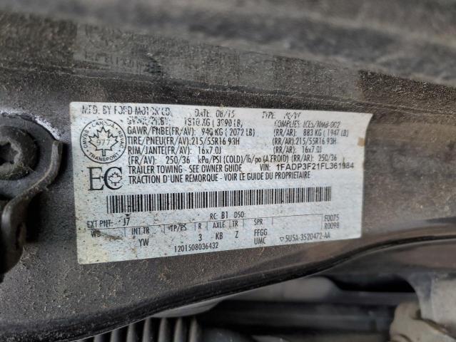2015 FORD FOCUS SE