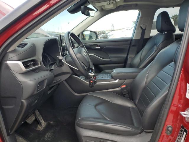  TOYOTA HIGHLANDER 2020 Czerwony