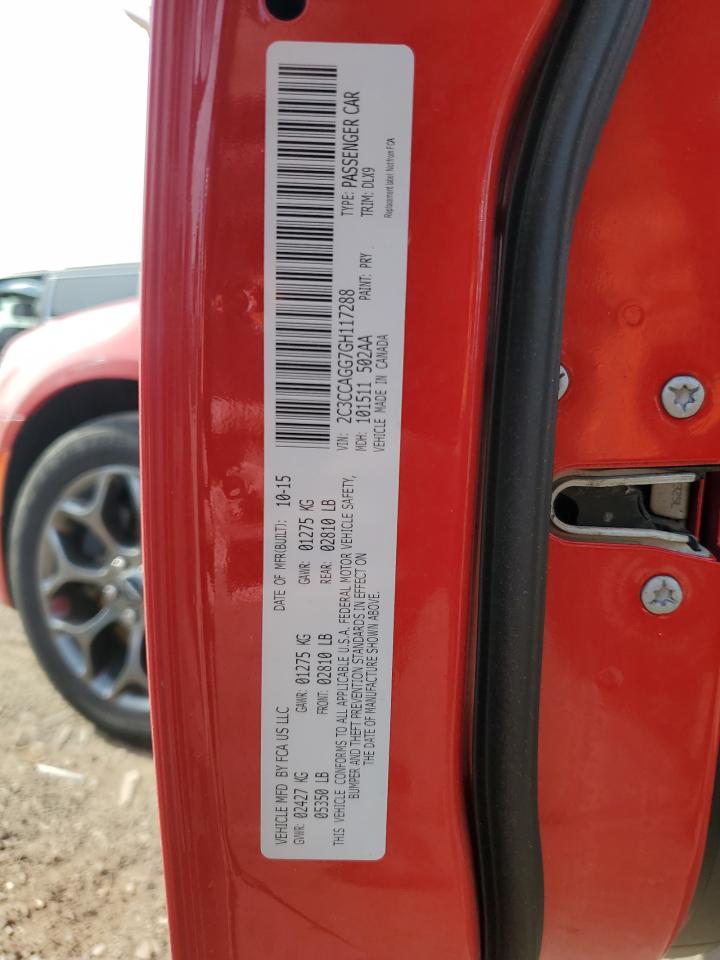 2016 Chrysler 300 S VIN: 2C3CCAGG7GH117288 Lot: 53866085