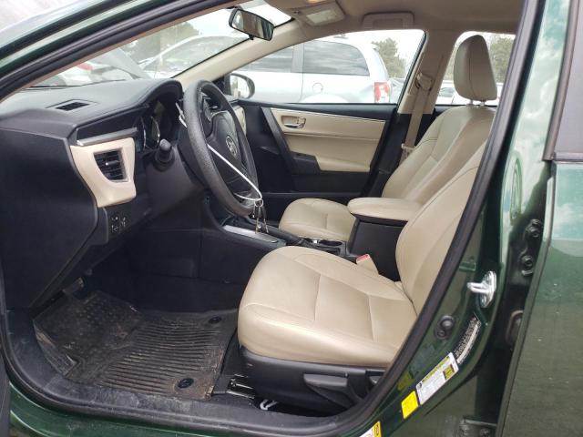  TOYOTA COROLLA 2015 Zielony