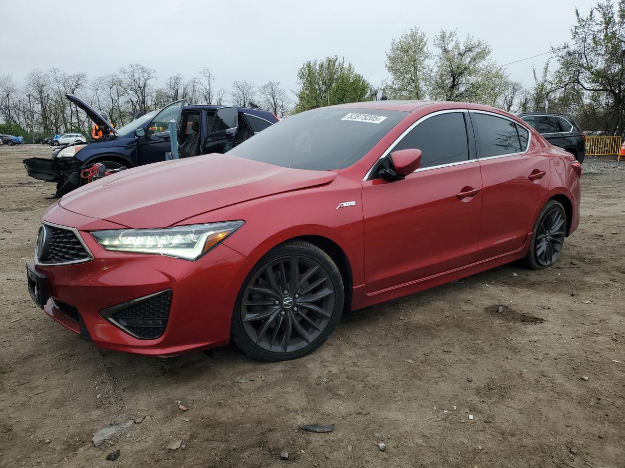 2022 ACURA ILX BURGUNDY VIN: 19UDE2F86NA000339