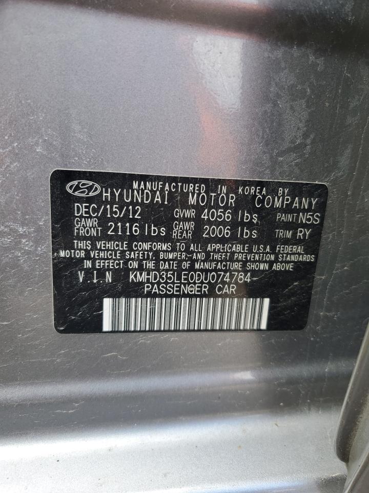 2013 Hyundai Elantra Gt VIN: KMHD35LE0DU074784 Lot: 85561305