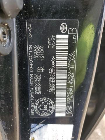 2004 TOYOTA CAMRY LE