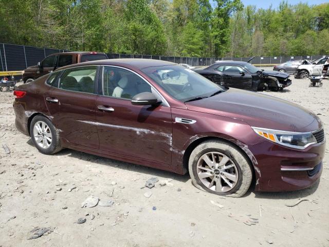 Sedans KIA OPTIMA 2016 Burgundy