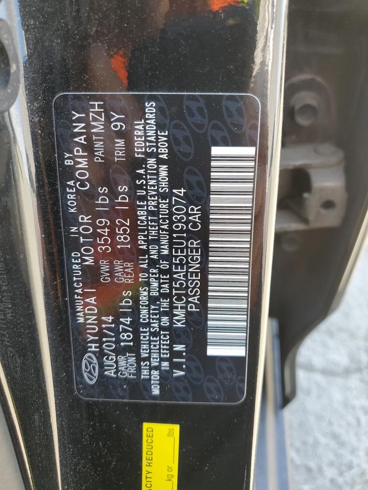 2014 Hyundai Accent Gls VIN: KMHCT5AE5EU193074 Lot: 54904675