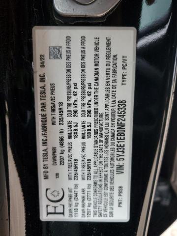 2022 TESLA MODEL 3   