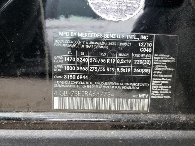 2011 MERCEDES-BENZ GL 450 4MATIC
