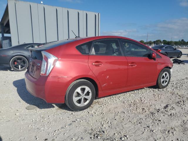  TOYOTA PRIUS 2012 Червоний