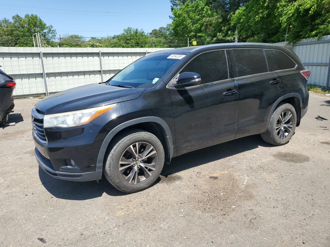 2016 Toyota Highlander Xle de vânzare în Shreveport, LA - Vandalism