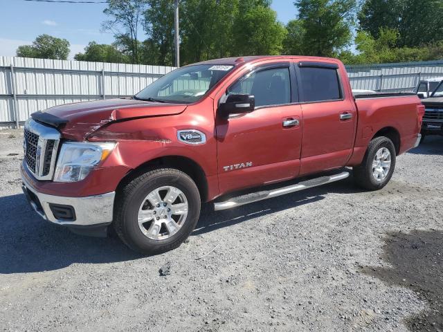  NISSAN TITAN 2017 Czerwony