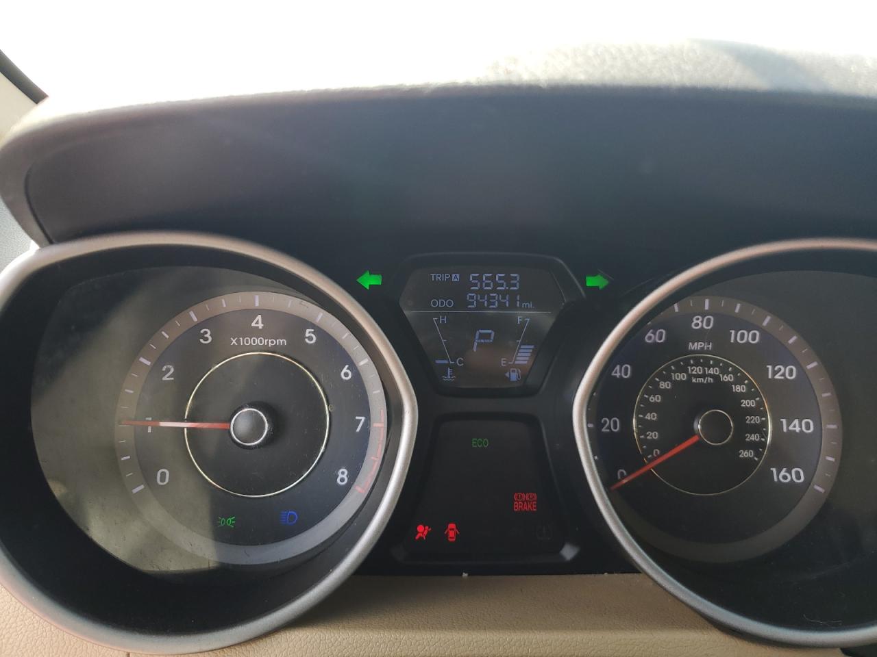 KMHDH4AEXCU414939 2012 Hyundai Elantra Gls