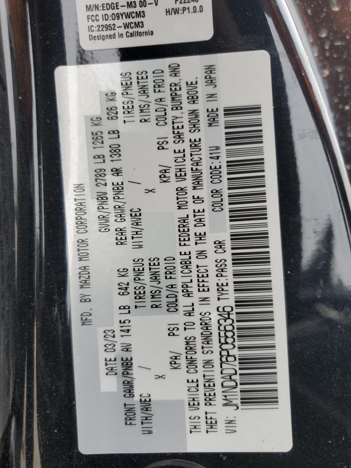 2023 Mazda Mx-5 Miata Grand Touring VIN: JM1NDAD76P0556346 Lot: 51569275