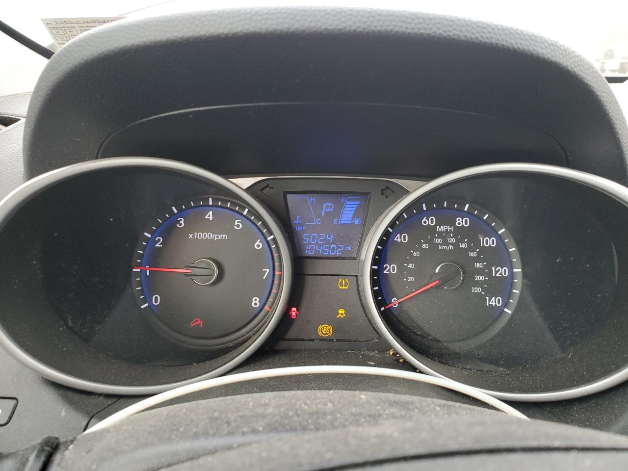 2013 Hyundai Tucson Gls VIN: KM8JUCAC5DU622011 Lot: 53064945