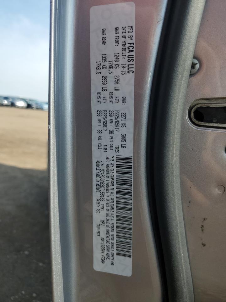 2016 Dodge Journey Se VIN: 3C4PDCAB3GT158169 Lot: 54500775