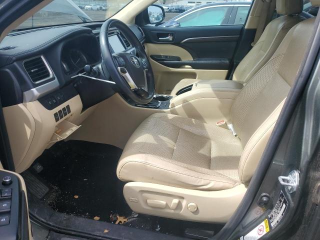 TOYOTA HIGHLANDER 2016 Зеленый