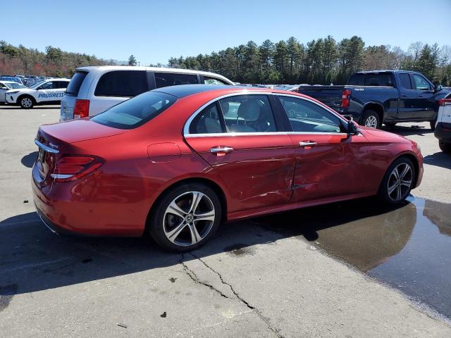  MERCEDES-BENZ E-CLASS 2019 Червоний
