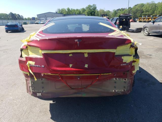  TESLA MODEL S 2017 Красный
