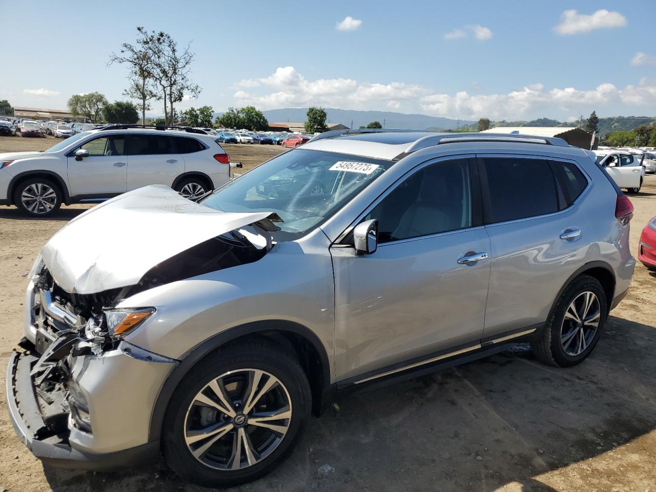 2017 NISSAN ROGUE SILVER VIN: 5N1AT2MT3HC885683