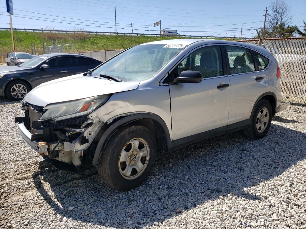 2015 Honda Cr-V Lx იყიდება Northfield-ში, OH - Front End