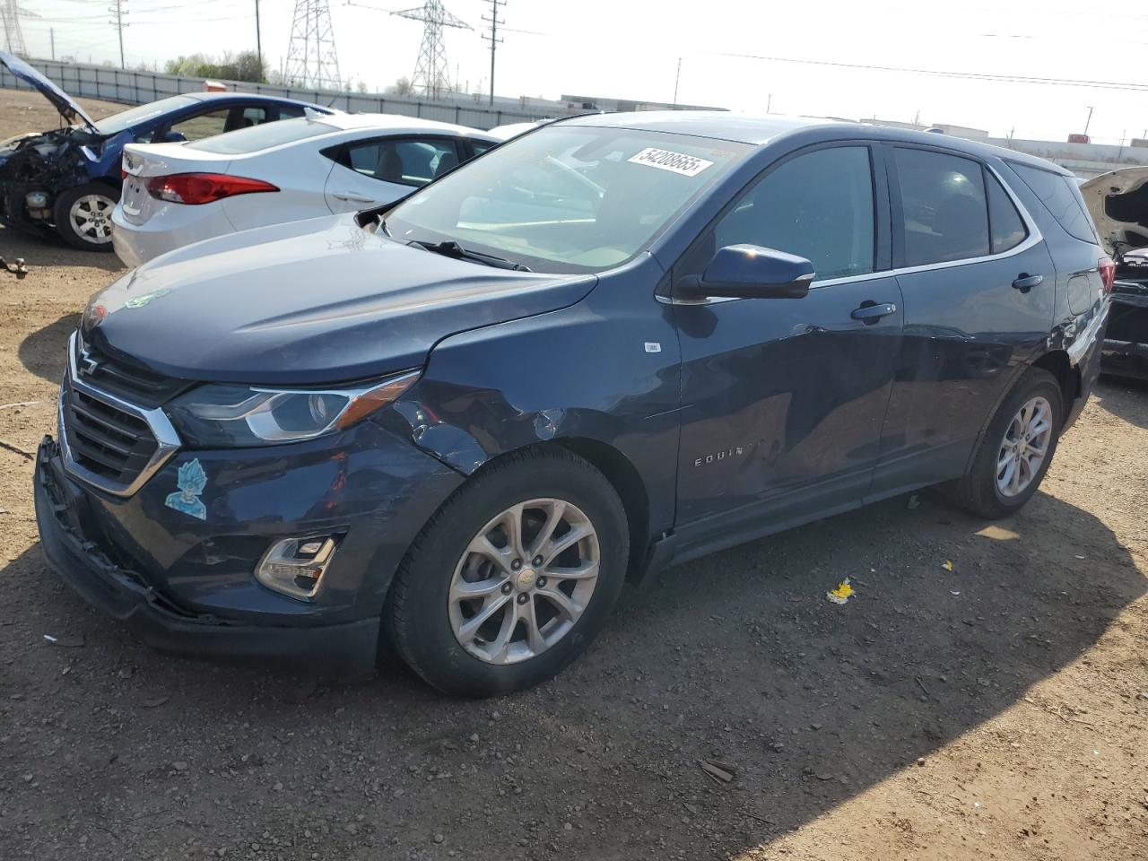 2018 Chevrolet Equinox Lt de vânzare în Elgin, IL - Front End