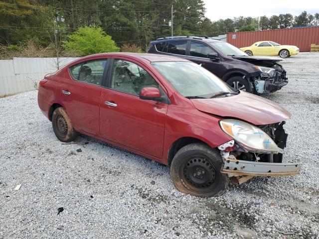  NISSAN VERSA 2012 Червоний