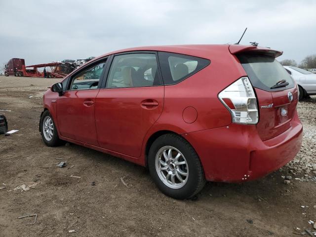  TOYOTA PRIUS 2014 Red