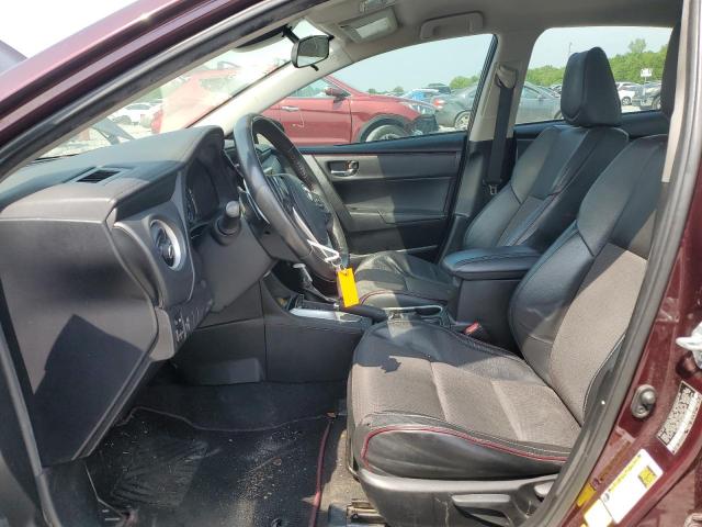 Sedans TOYOTA COROLLA 2017 Burgundy