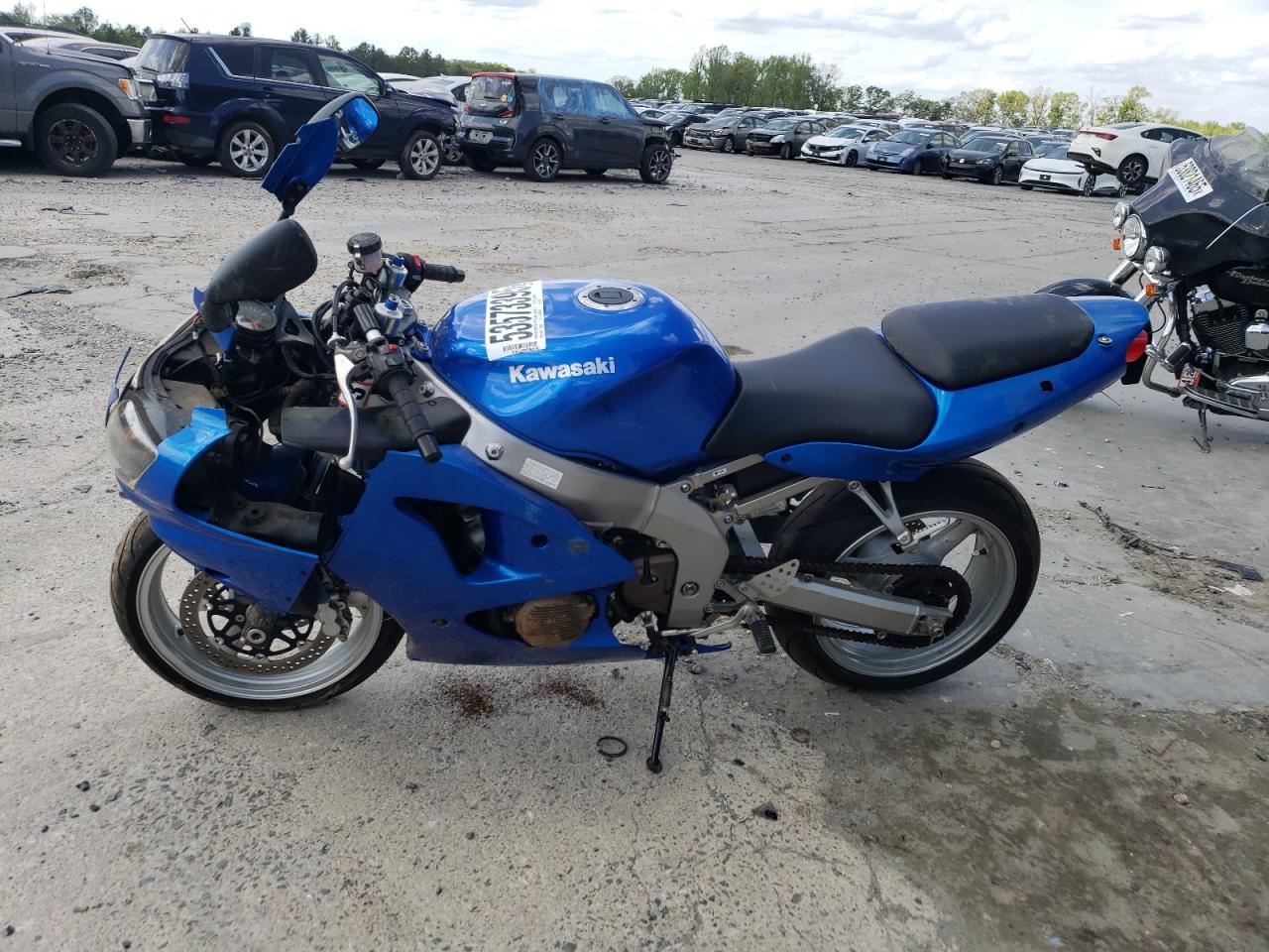 2008 Kawasaki ZX600-J at VA - Fredericksburg, Copart lot