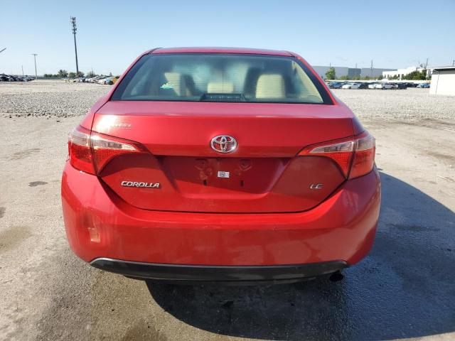  TOYOTA COROLLA 2017 Red