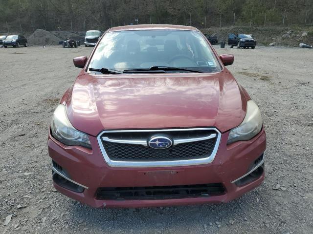 Sedans SUBARU IMPREZA 2016 Burgundy