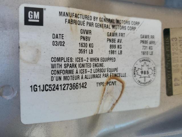 2002 CHEVROLET CAVALIER BASE  