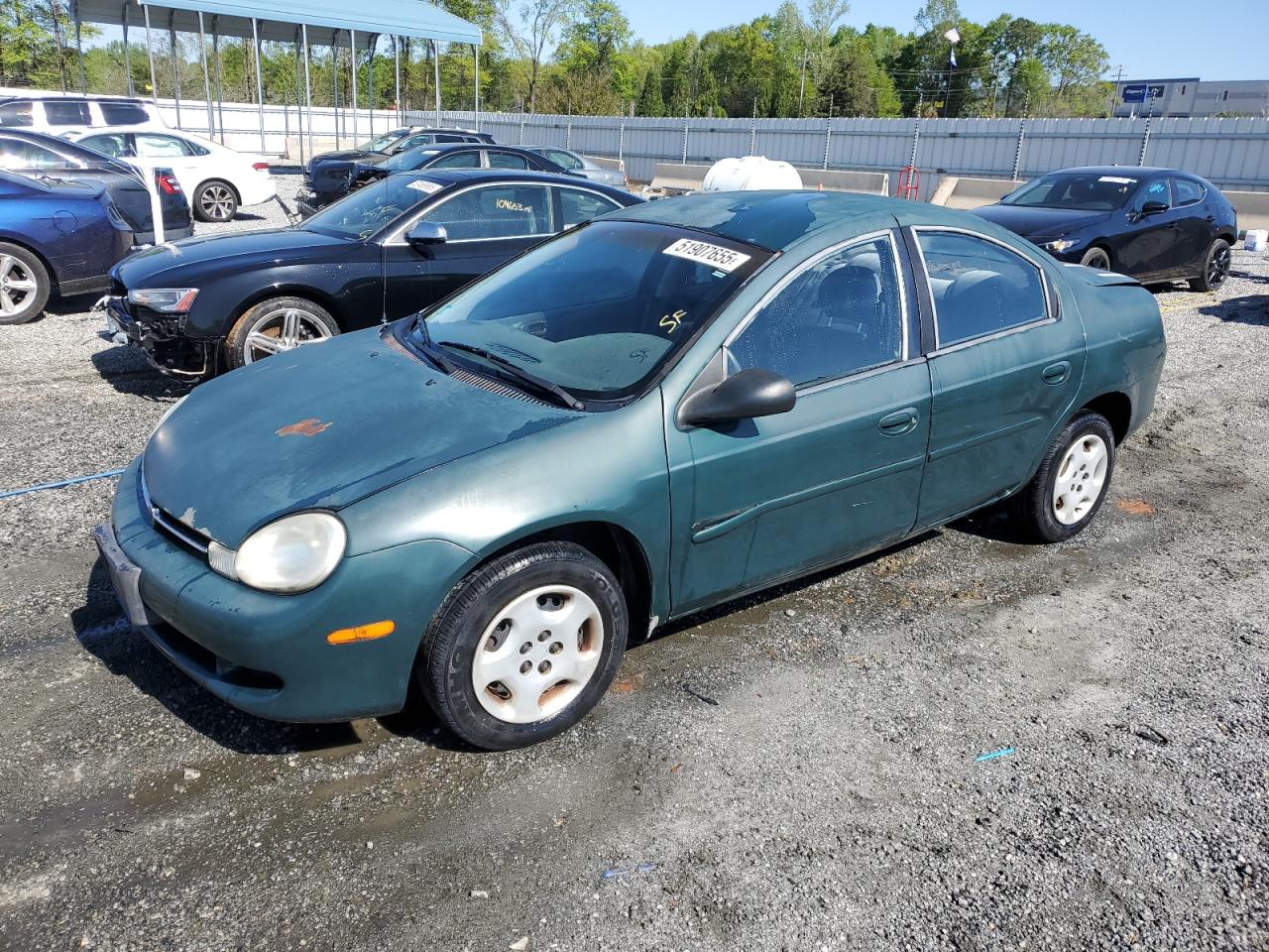 2000 Plymouth Neon Base na sprzedaż w Spartanburg, SC - Rear End