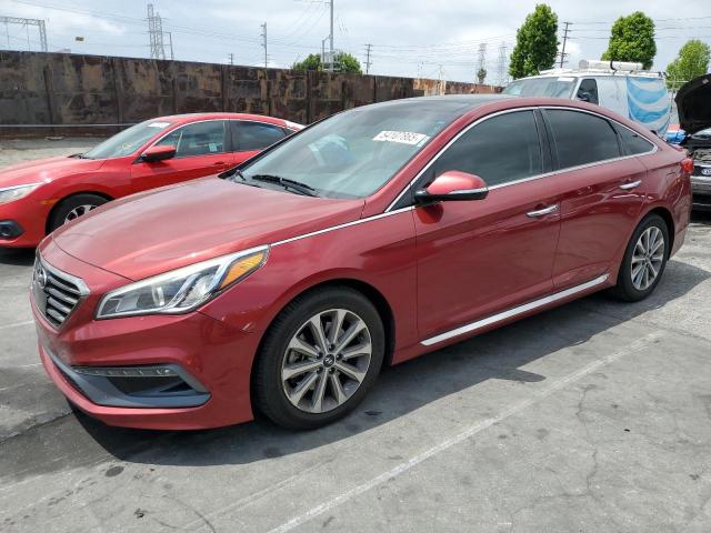  HYUNDAI SONATA 2016 Красный