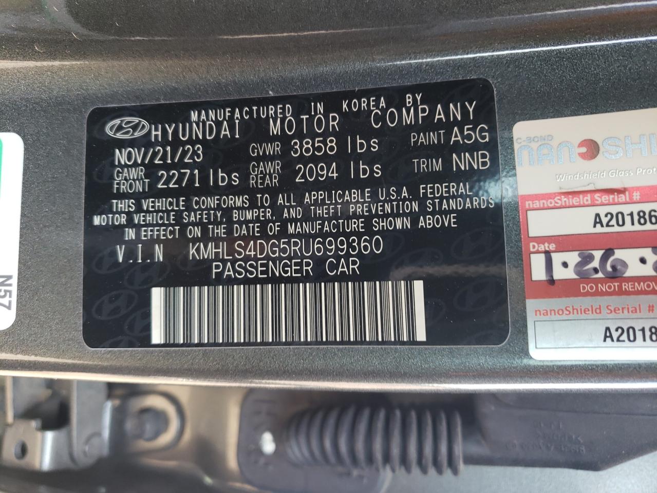 2024 Hyundai Elantra Sel VIN: KMHLS4DG5RU699360 Lot: 51944715