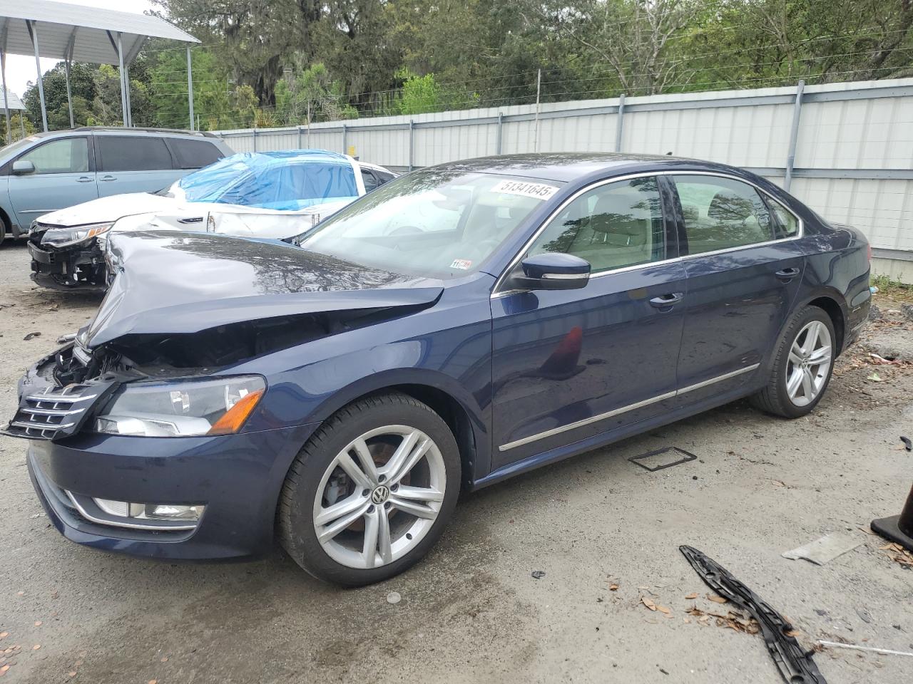 2013 Volkswagen Passat Se for Sale in Savannah, GA - Front End
