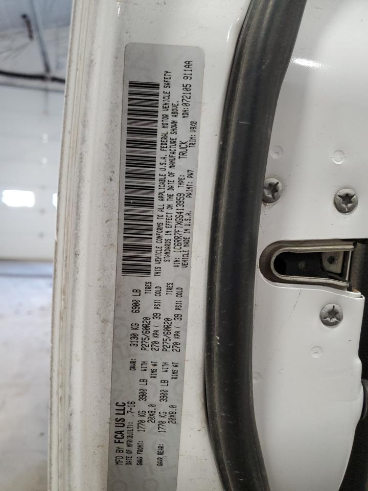 2016 Ram 1500 St VIN: 1C6RR7FTXGS413959 Lot: 52417475