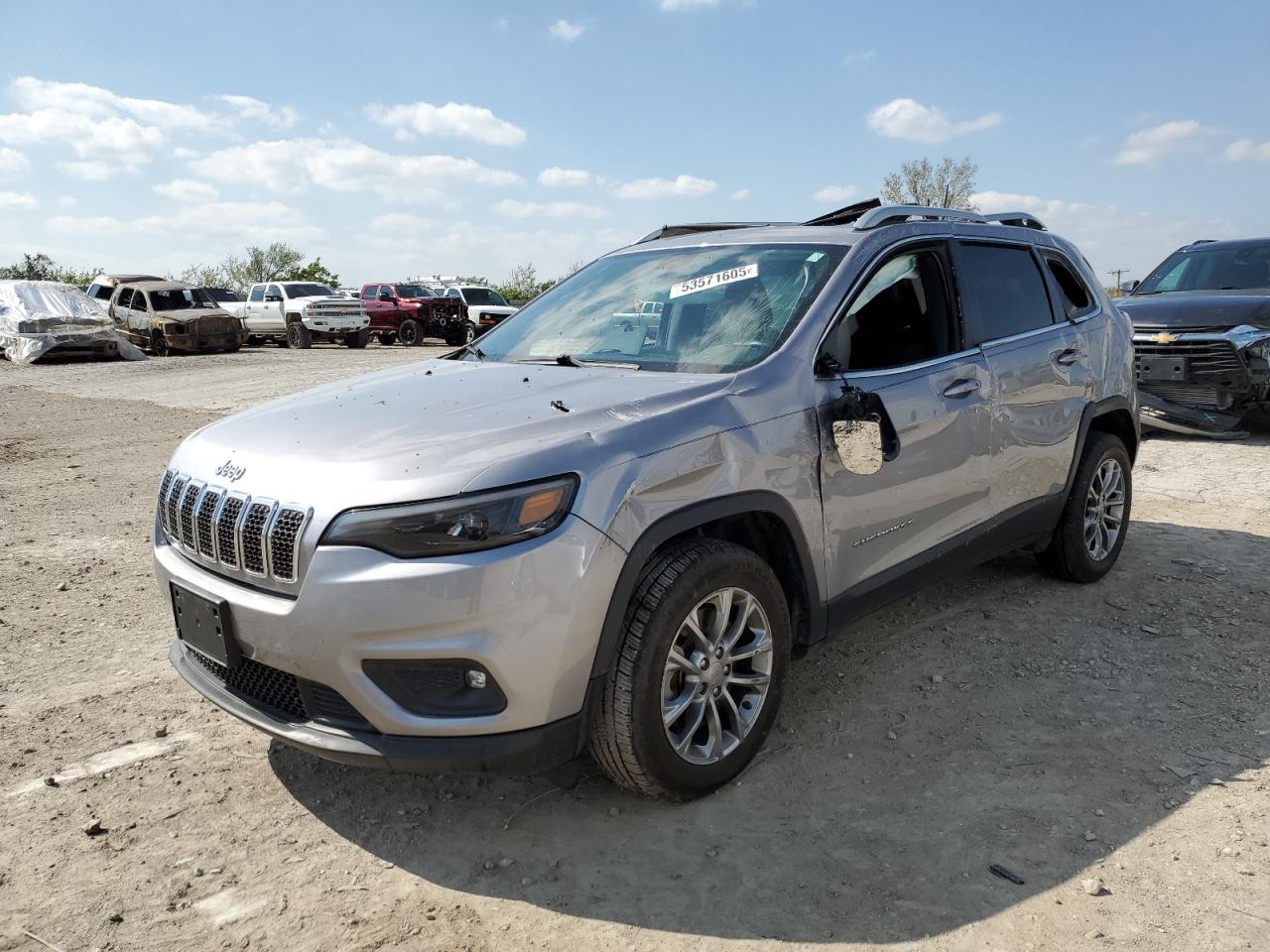 2019 Jeep Cherokee Latitude Plus продається в Kansas City, KS - All Over