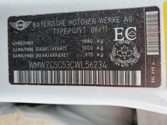 2012 MINI COOPER S COUNTRYMAN