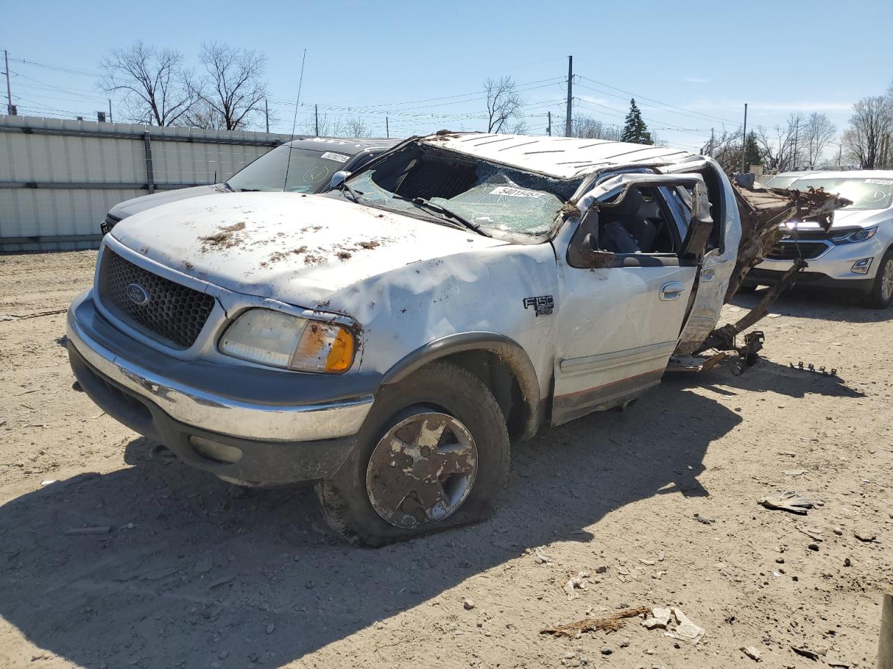 2002 Ford F150 Supercrew იყიდება Lansing-ში, MI - Rollover