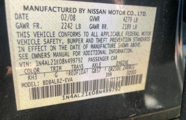2008 NISSAN ALTIMA 2.5