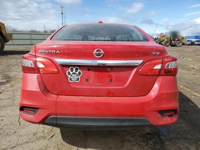  NISSAN SENTRA 2018 Червоний