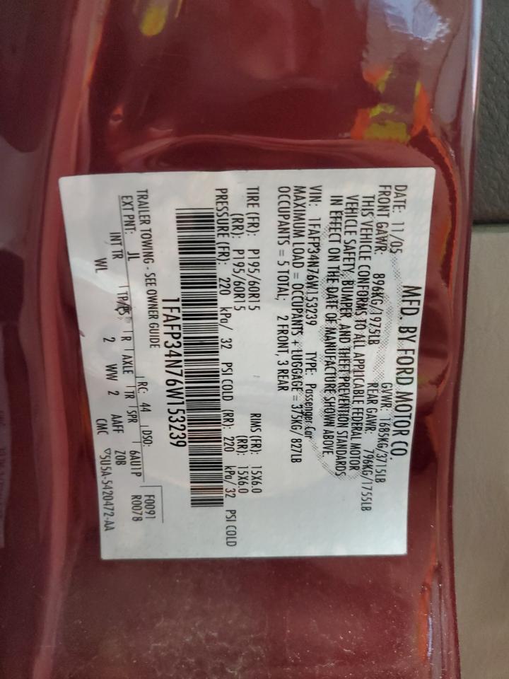1fasp34n76w153239 1FASP34N76W153239 2021 Ford Focus Se