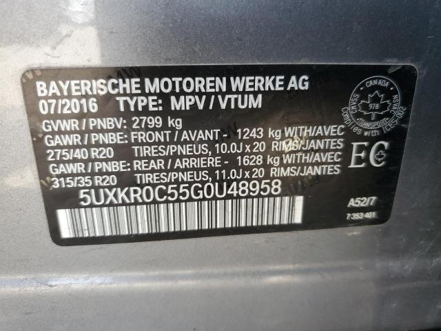 2016 BMW X5 XDRIVE35I