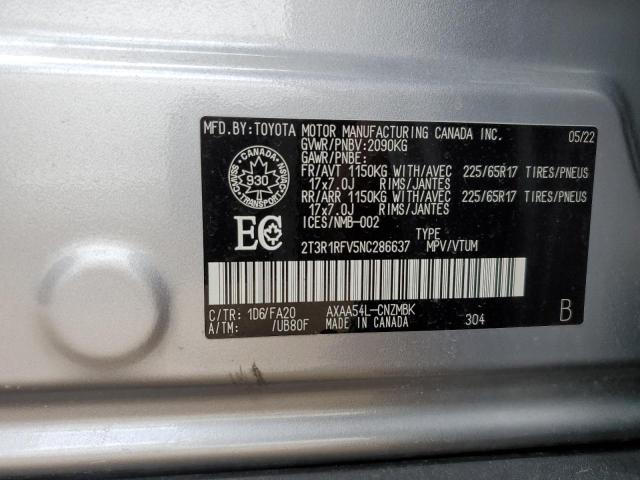 2022 TOYOTA RAV4 XLE