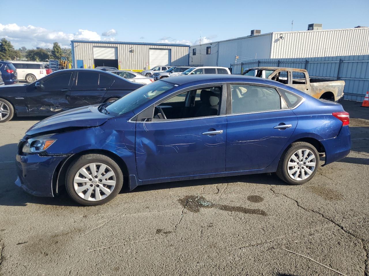 2016 Nissan Sentra S de vânzare în Vallejo, CA - Front End